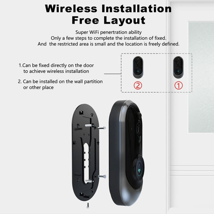 M108 720P 6400mAh Smart WIFI Video Visual Doorbell,Support Phone Remote Monitoring & Real-time Voice Intercom, M108 M108 720P 6400mAh Smart WIFI Video Visual Doorbell,Support Phone Remote Monitoring & Real-time Voice Intercom, M108